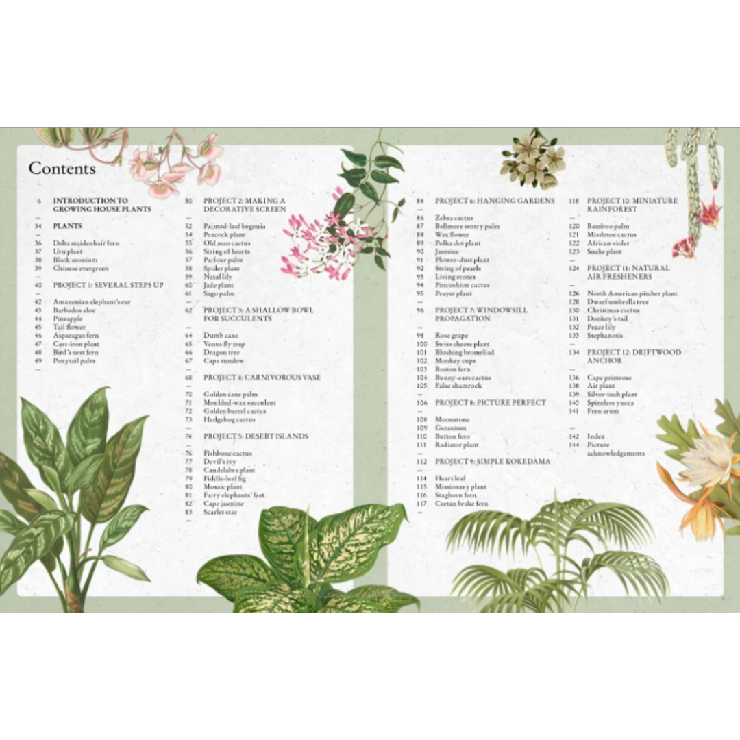 Kew Gardens Guide to Growing House Plants Contents Page